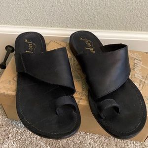 Free People Sant Antoni Slide size 38 black